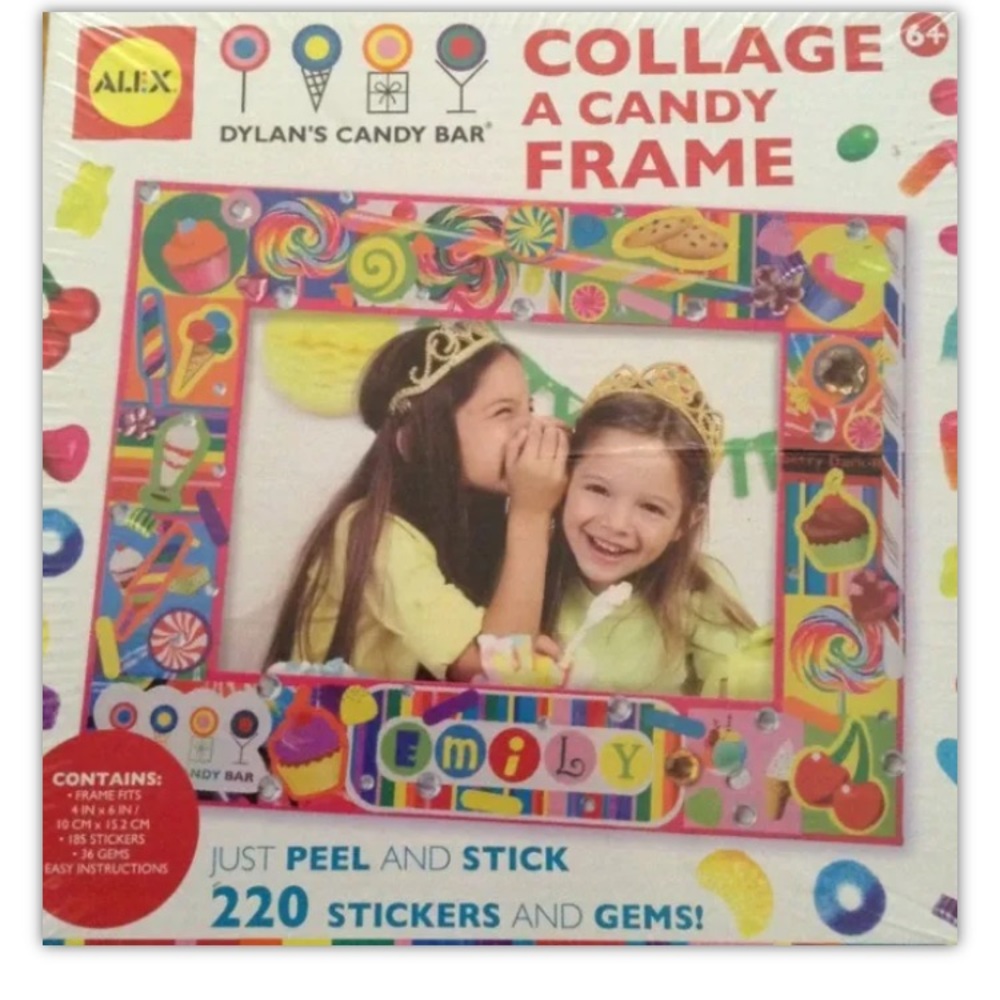 Alex Toys Dylan's Candy Bar Collage Candy Picture Frame Peel And Stick Stickers